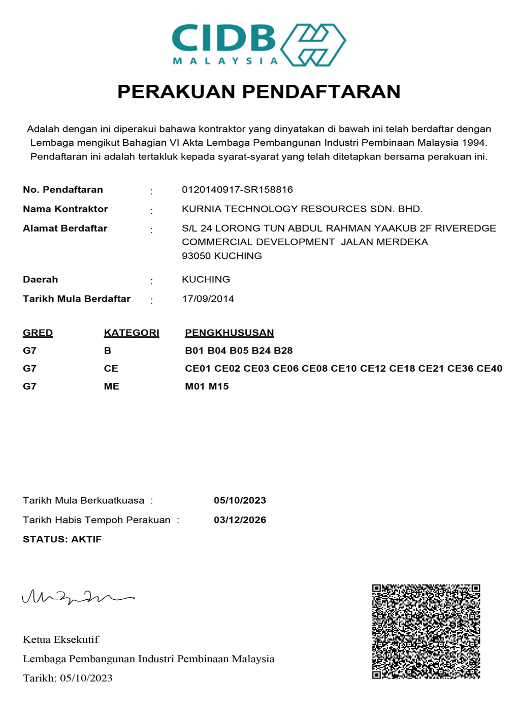 CIDB Pendaftaran